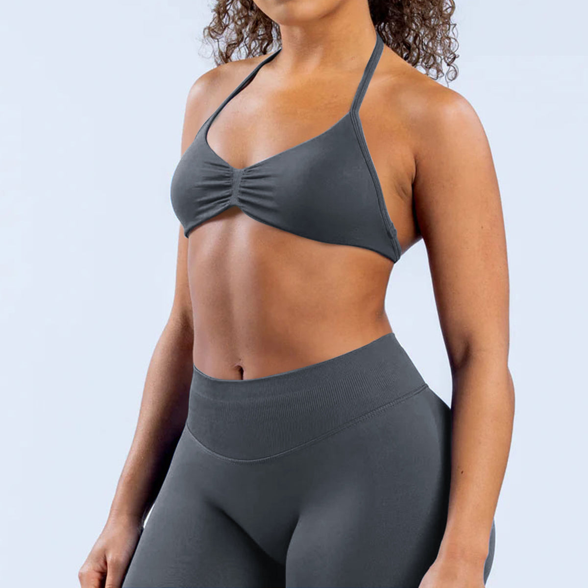 Ruched Seamless Sports Bra