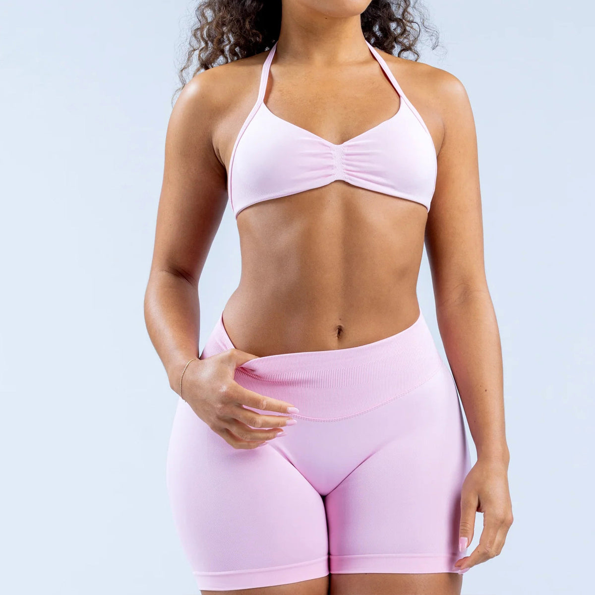 Ruched Seamless Sports Bra