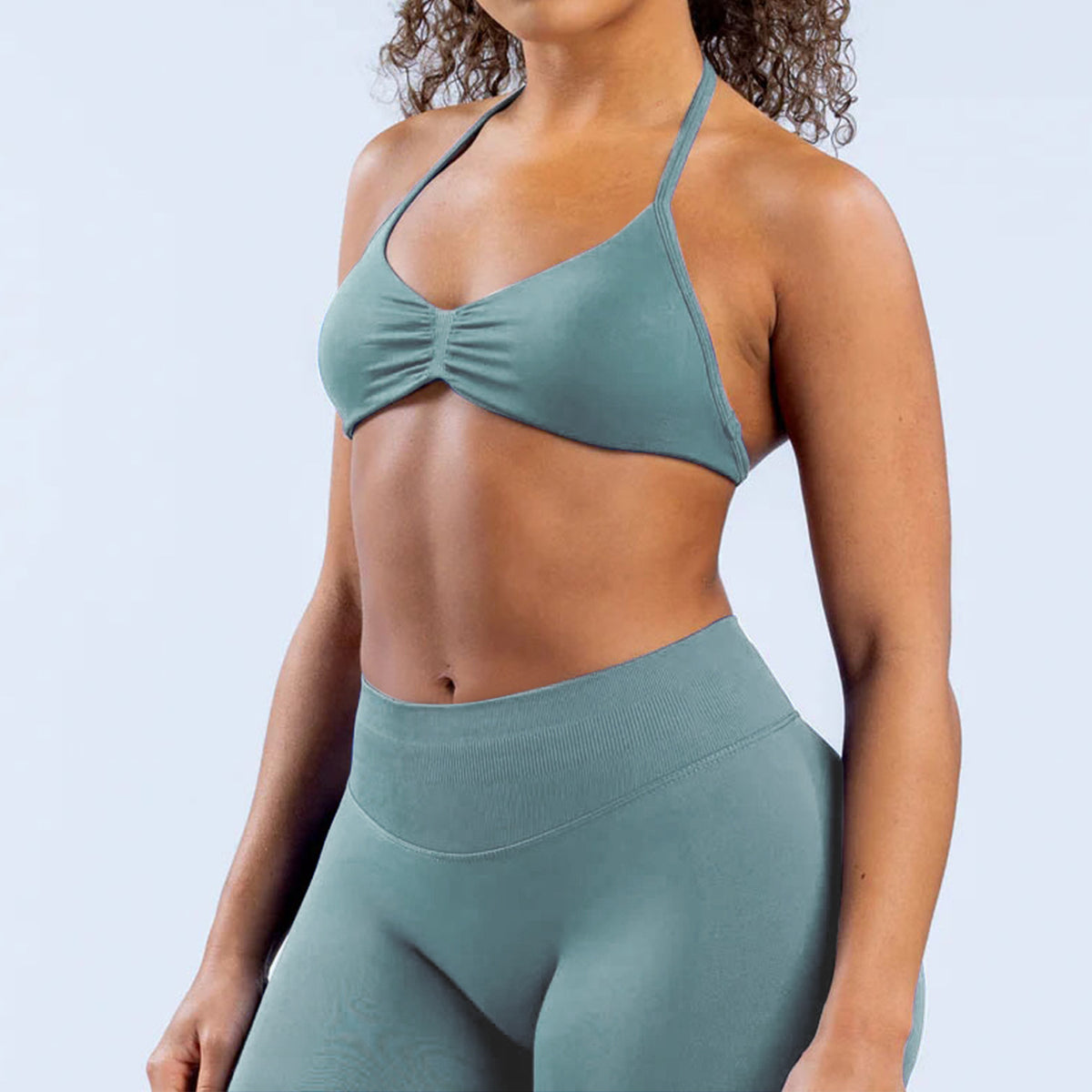Ruched Seamless Sports Bra