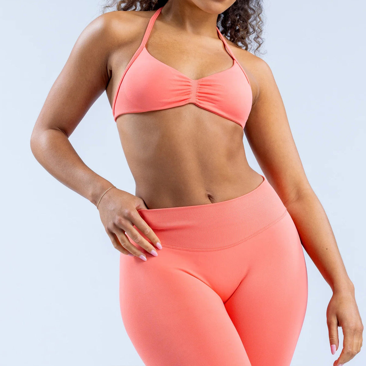 Ruched Seamless Sports Bra