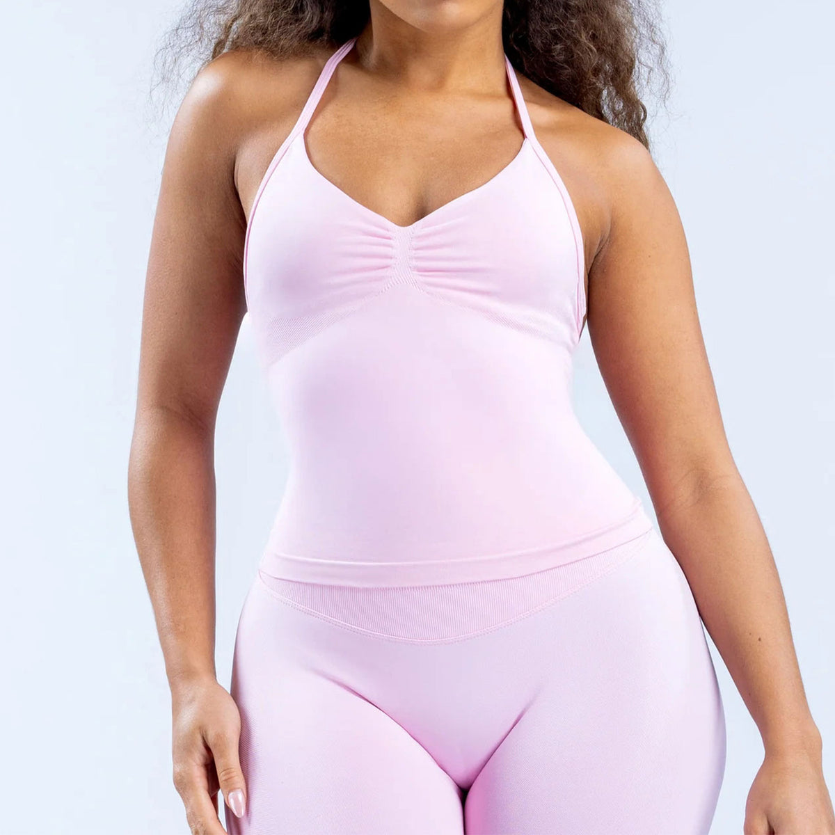 Ruched Seamless Halter Top