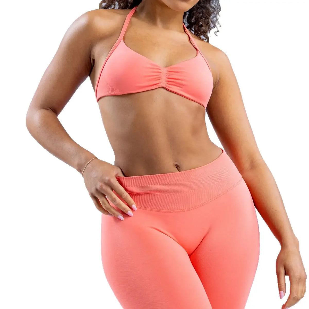 Ruched Seamless Sports Bra