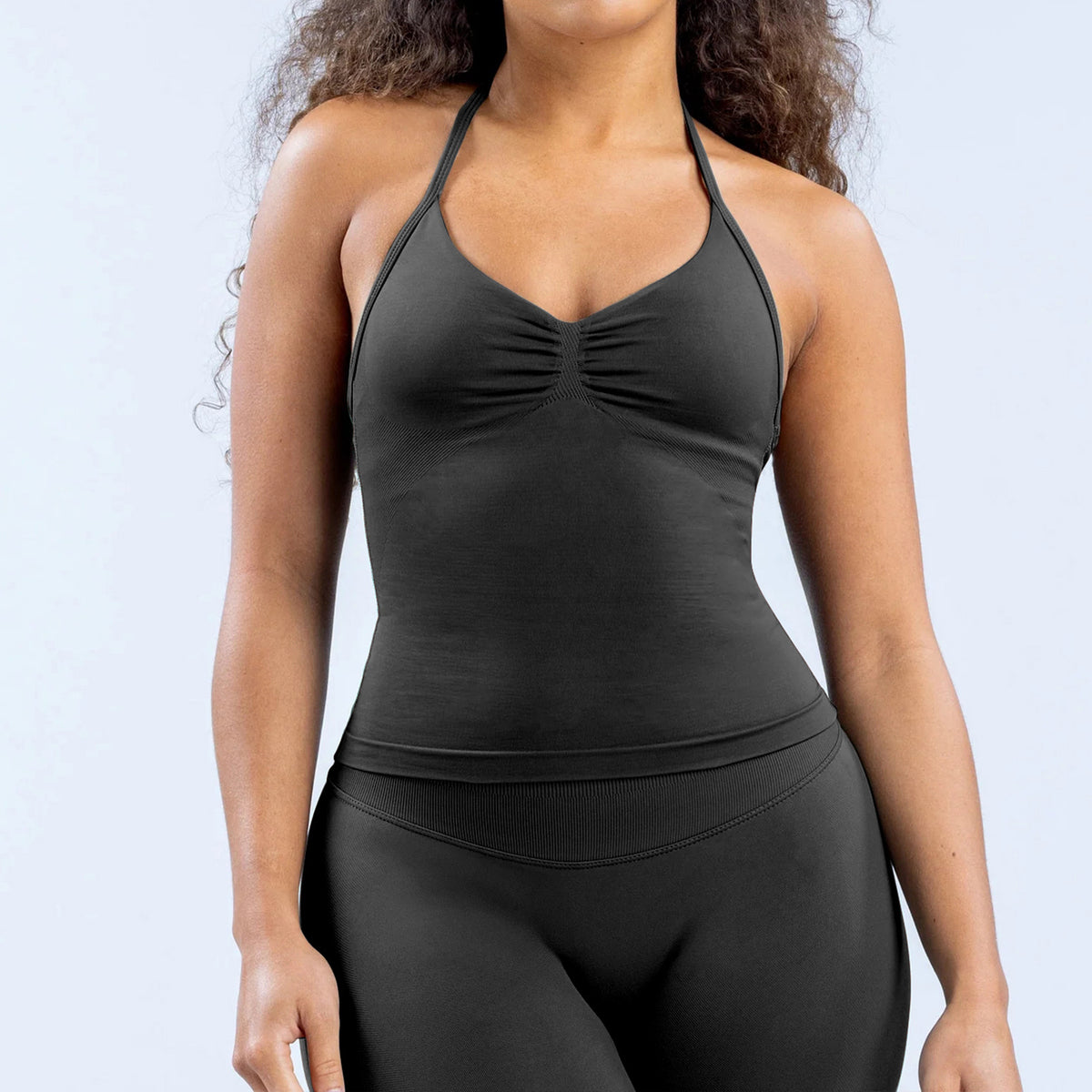 Ruched Seamless Halter Top