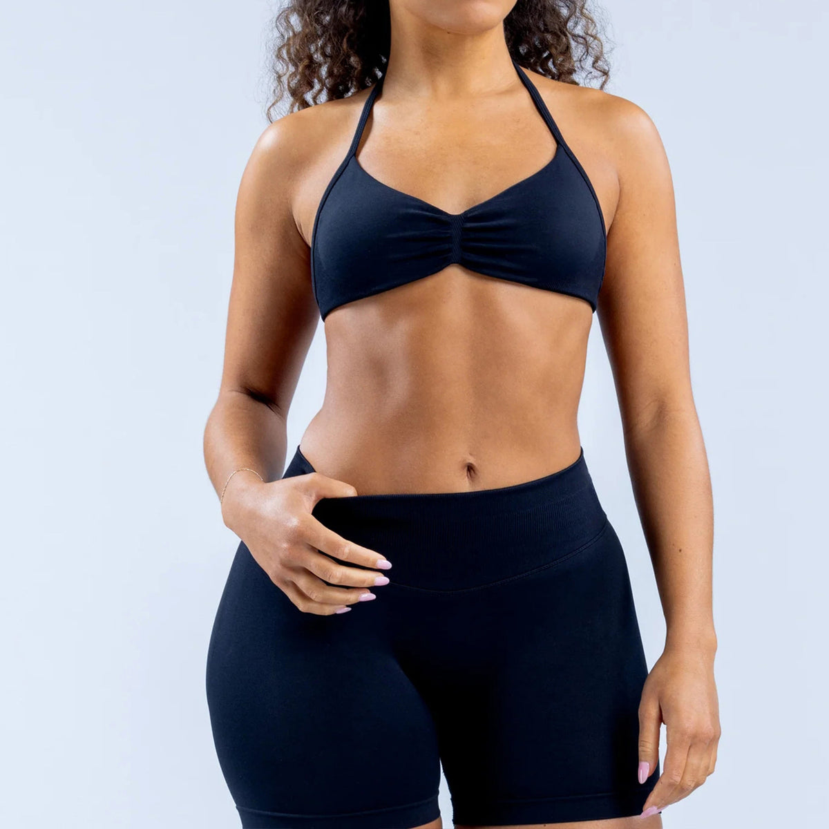 Ruched Seamless Sports Bra