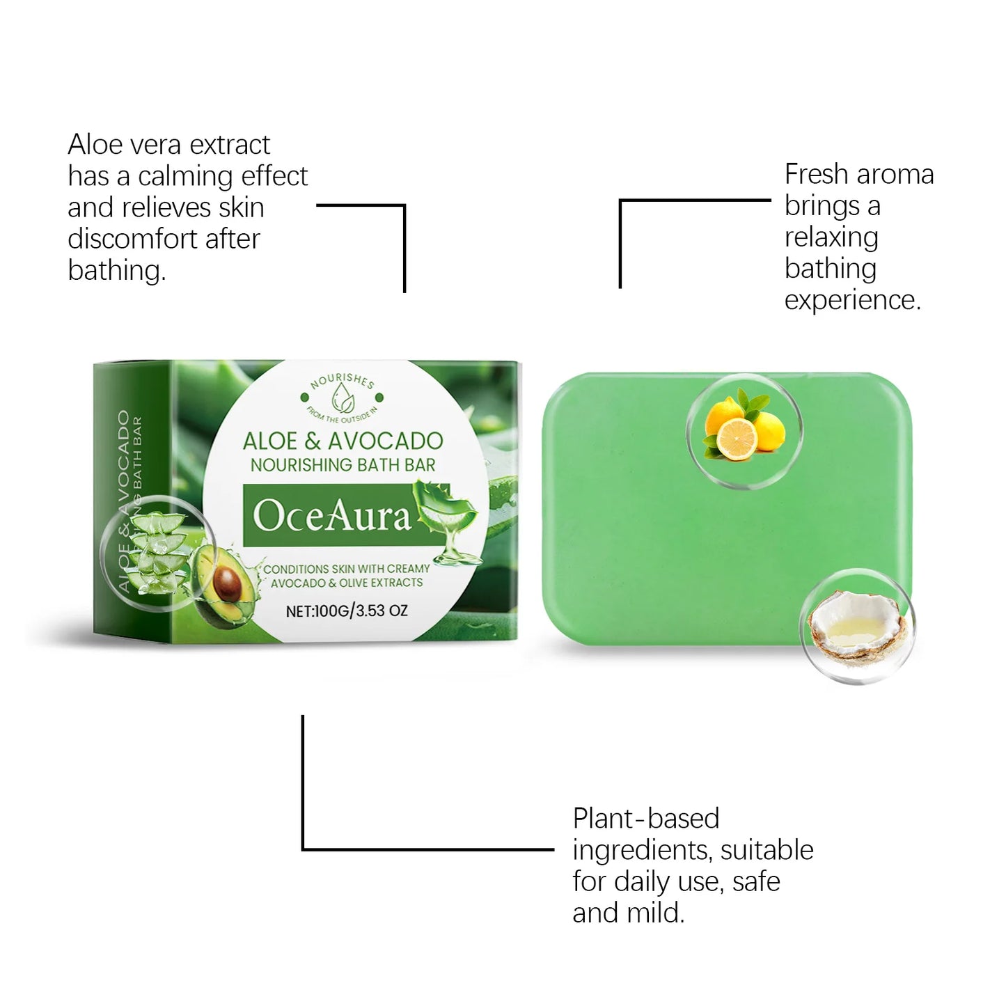 Aloe Vera & Avocado Soap Bar