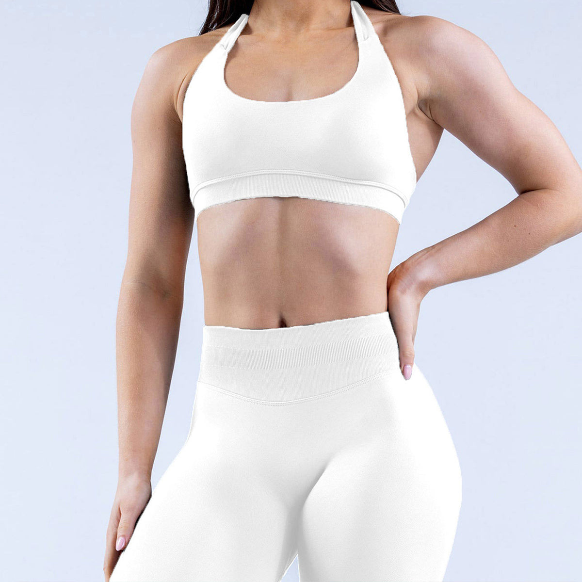 Halter Seamless Sports Bra