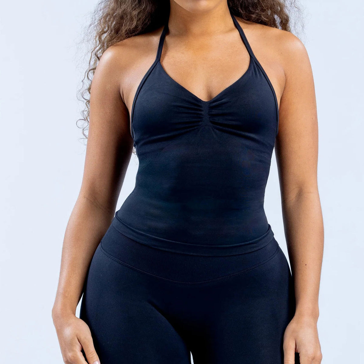 Ruched Seamless Halter Top