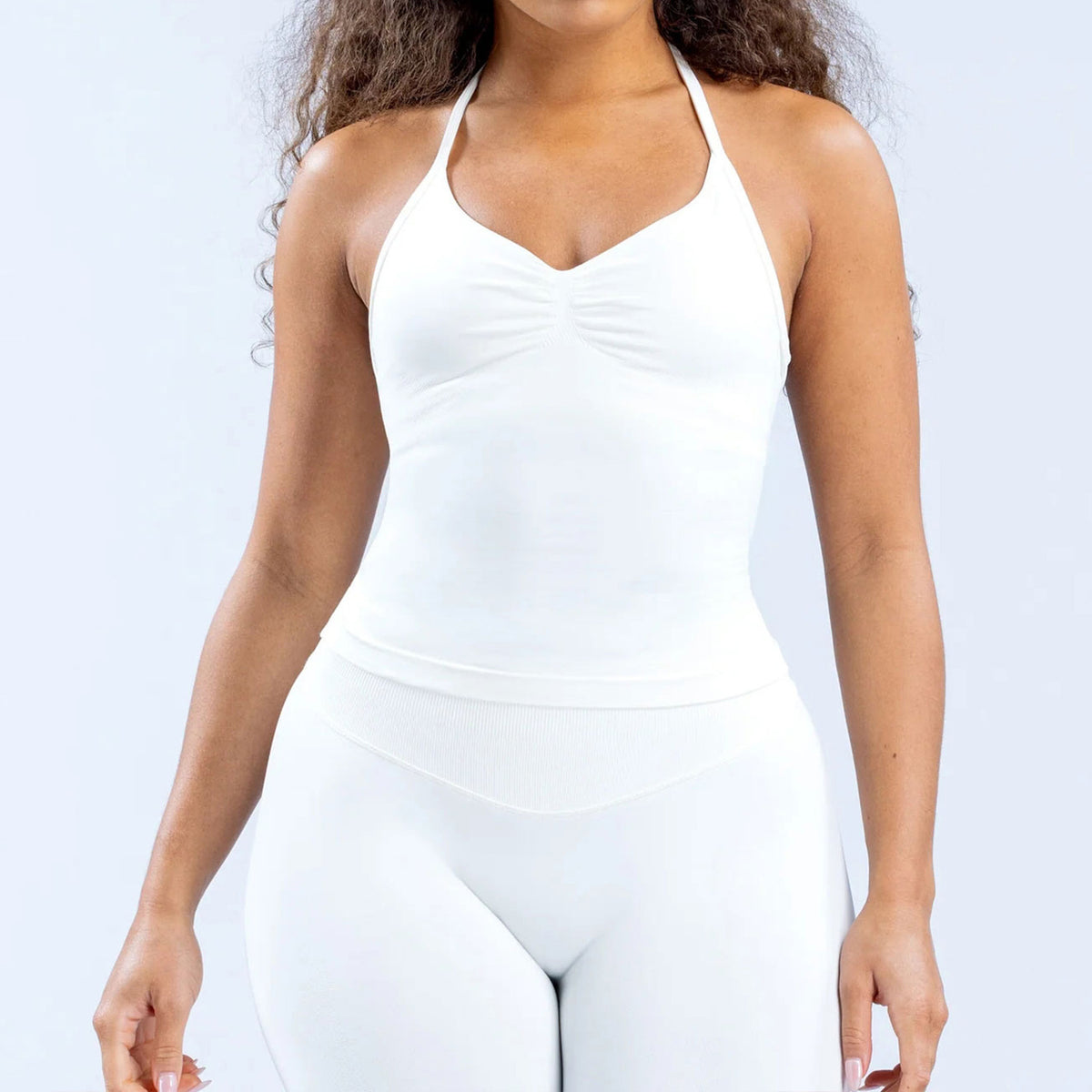Ruched Seamless Halter Top