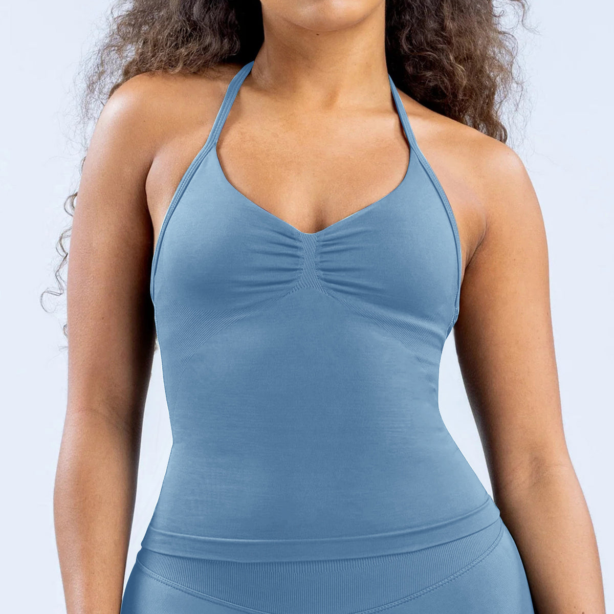 Ruched Seamless Halter Top